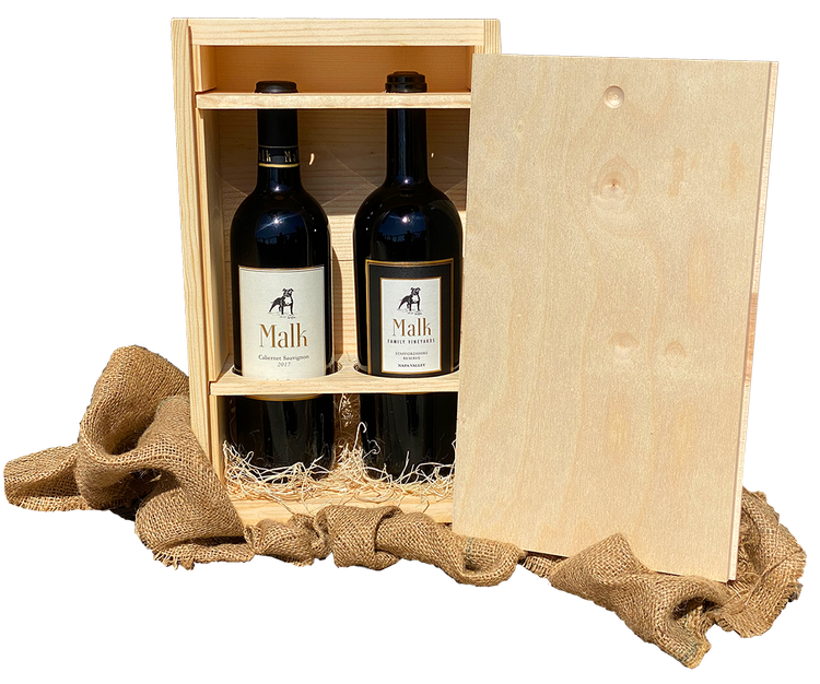 Custom Engraved Two Bottle Box
