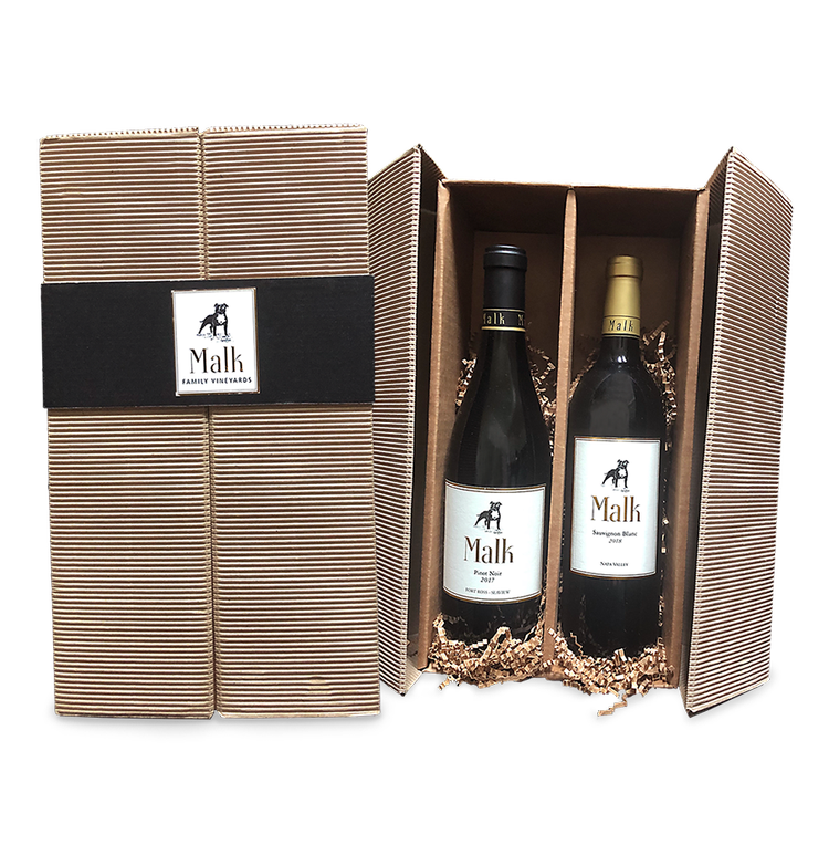 2-Bottle Wooden Gift Box