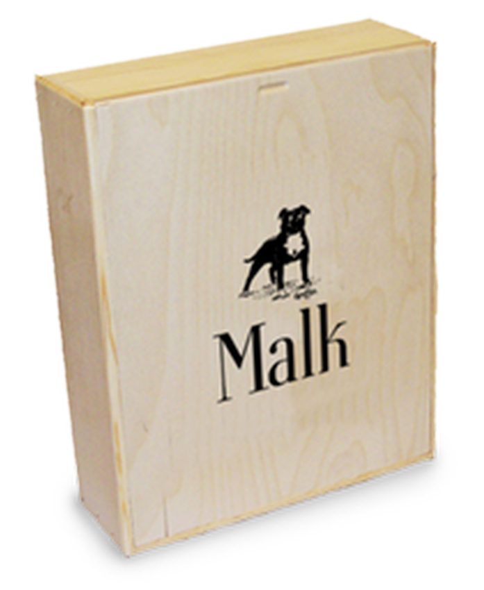 3-Bottle Wood Gift Box - Wood Box with Logo