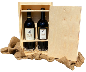 Custom Engraved Two Bottle Box